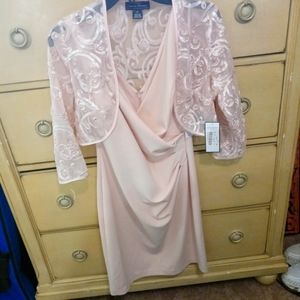 Dillards dress size small 6 petite BBY pink price tags on it
